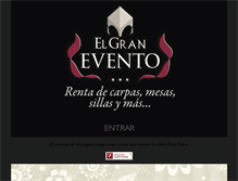 Tablet Screenshot of elgranevento.com.mx
